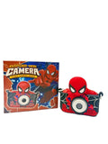 Spider-Man camera with packaging on a white background